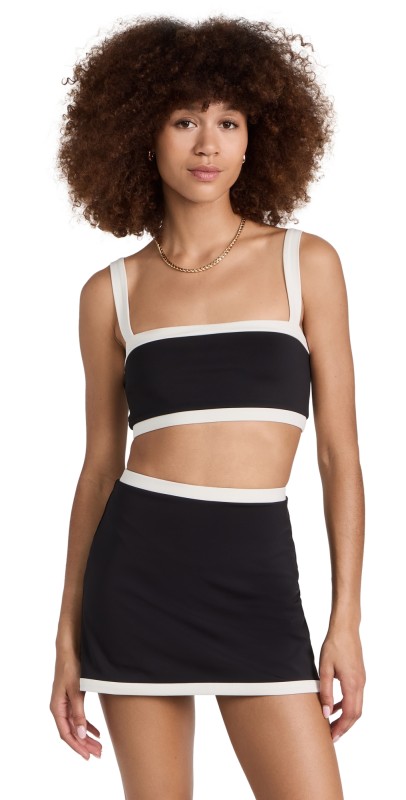 Reformation Active Adelina Ecomove Two Piece Set Black/White