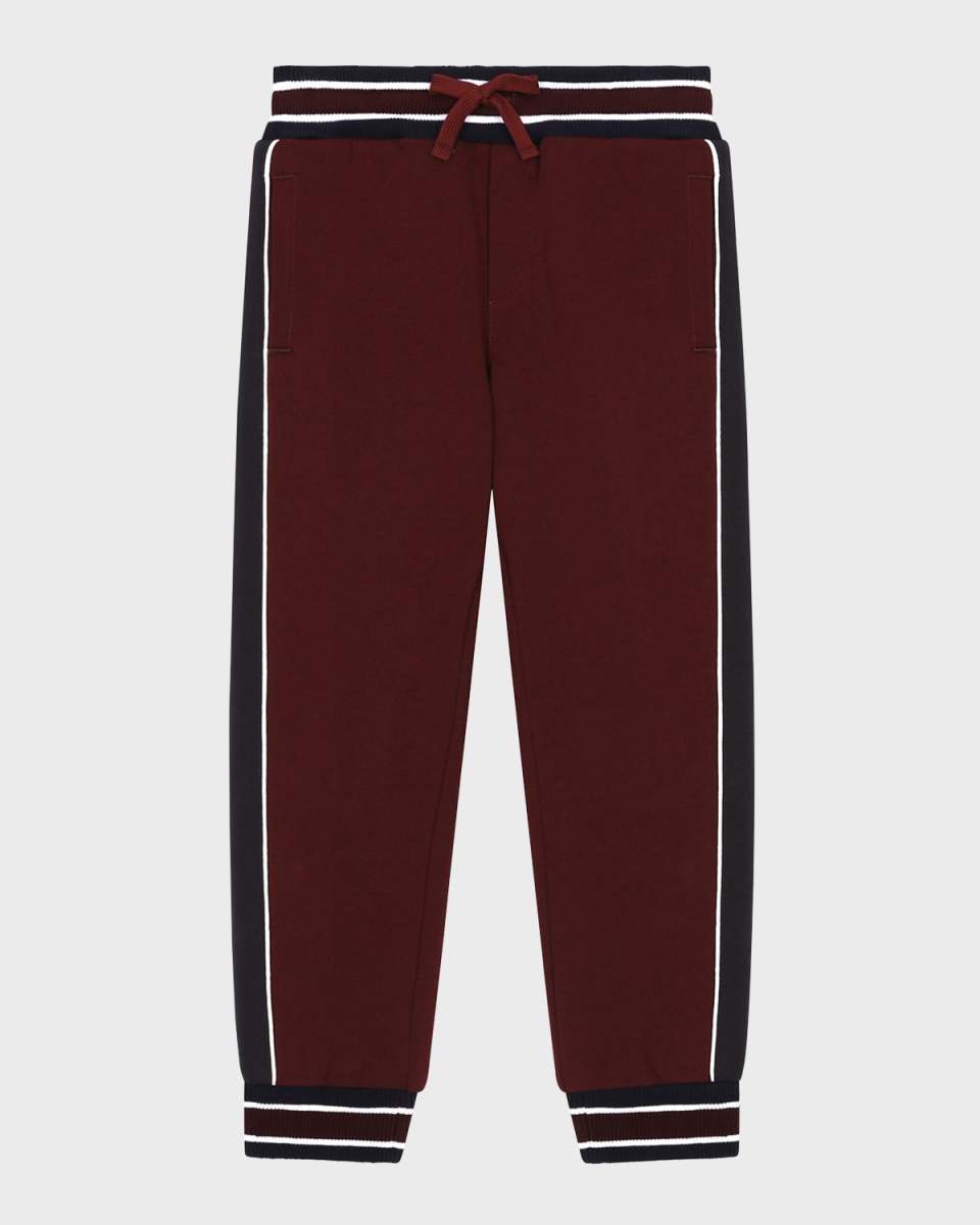 Boy's Logo Plaque Joggers, Size 8-14
