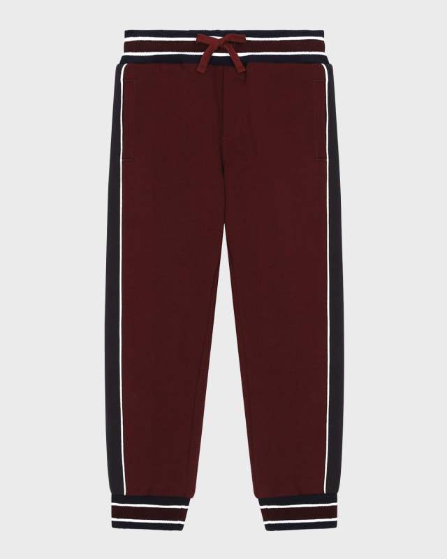 Boy's Logo Plaque Joggers, Size 8-14