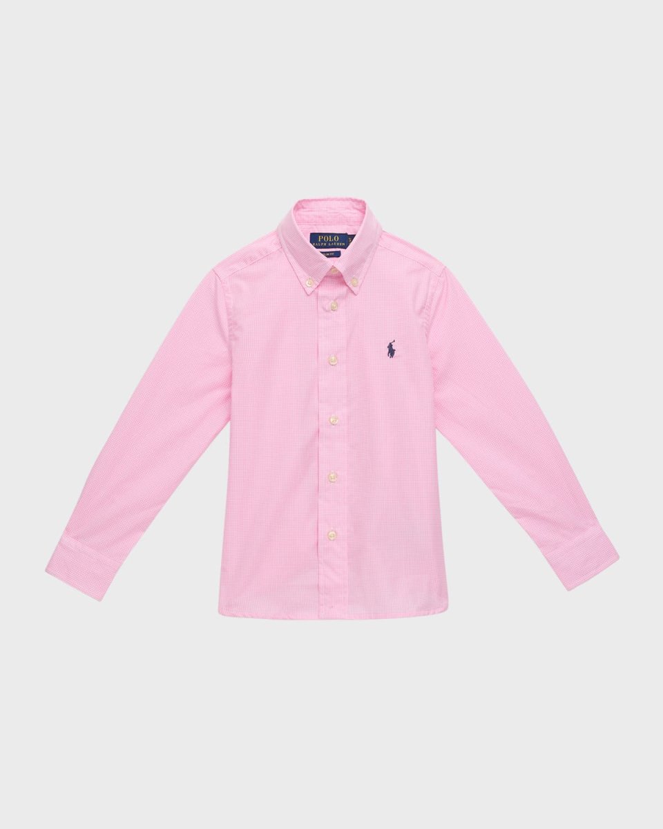 Boy's Broadcloth Button Down Shirt, Size 2-7
