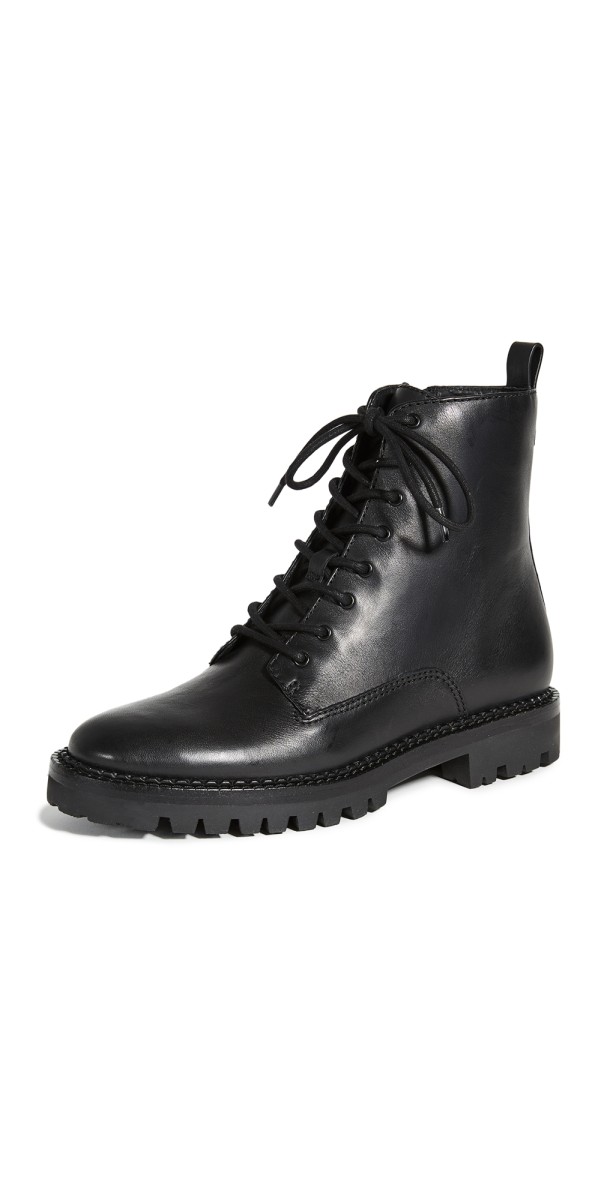 Vince Cabria Lug Sole Boots Black