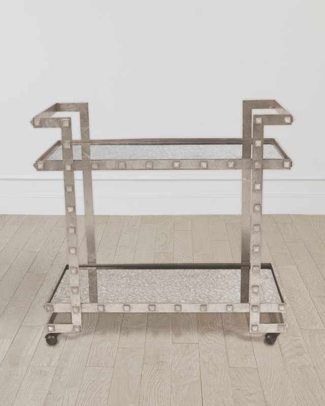 Quartz Stud Bar Cart