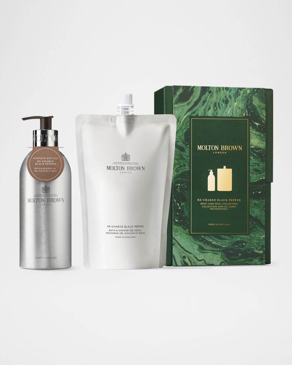 Re-Charge Black Pepper Body Care Refill Gift Set, 2 x 13.5 oz.