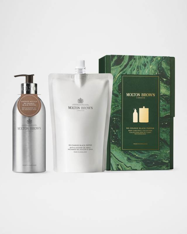 Re-Charge Black Pepper Body Care Refill Gift Set, 2 x 13.5 oz.