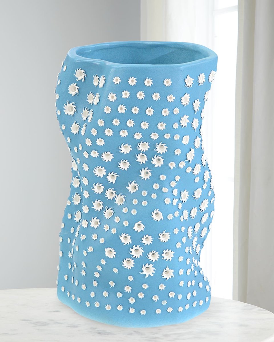 Teal Blue Porcelain Vase