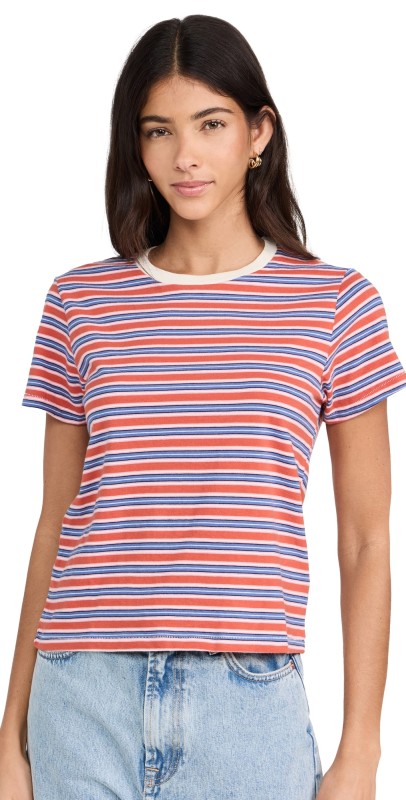 THE GREAT. The Little Tee Campervan Stripe