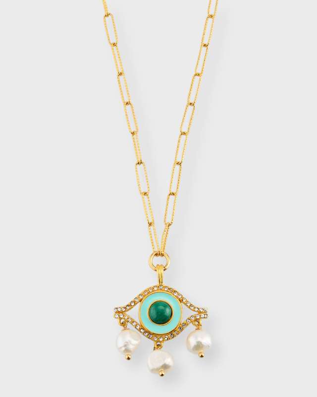 Freya Evil Eye Pendant Necklace
