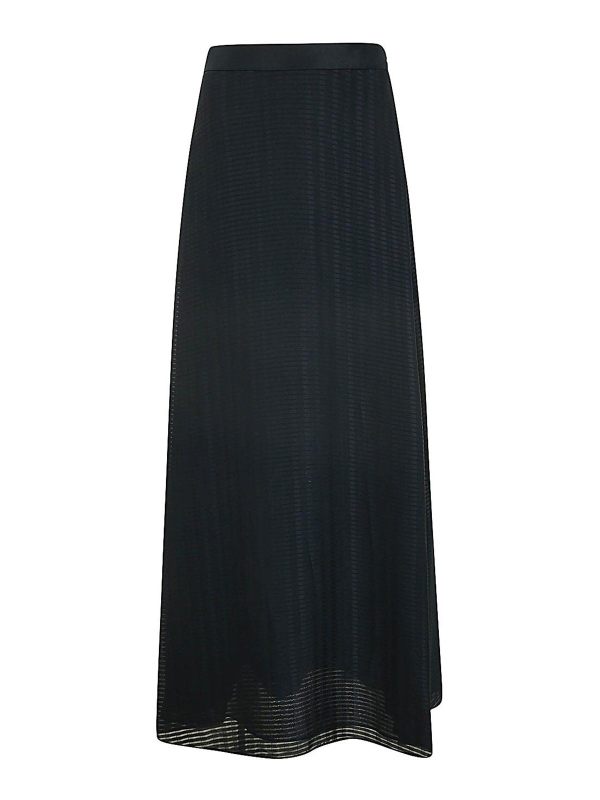 Emporio Armani Jupe Midi - Bleu