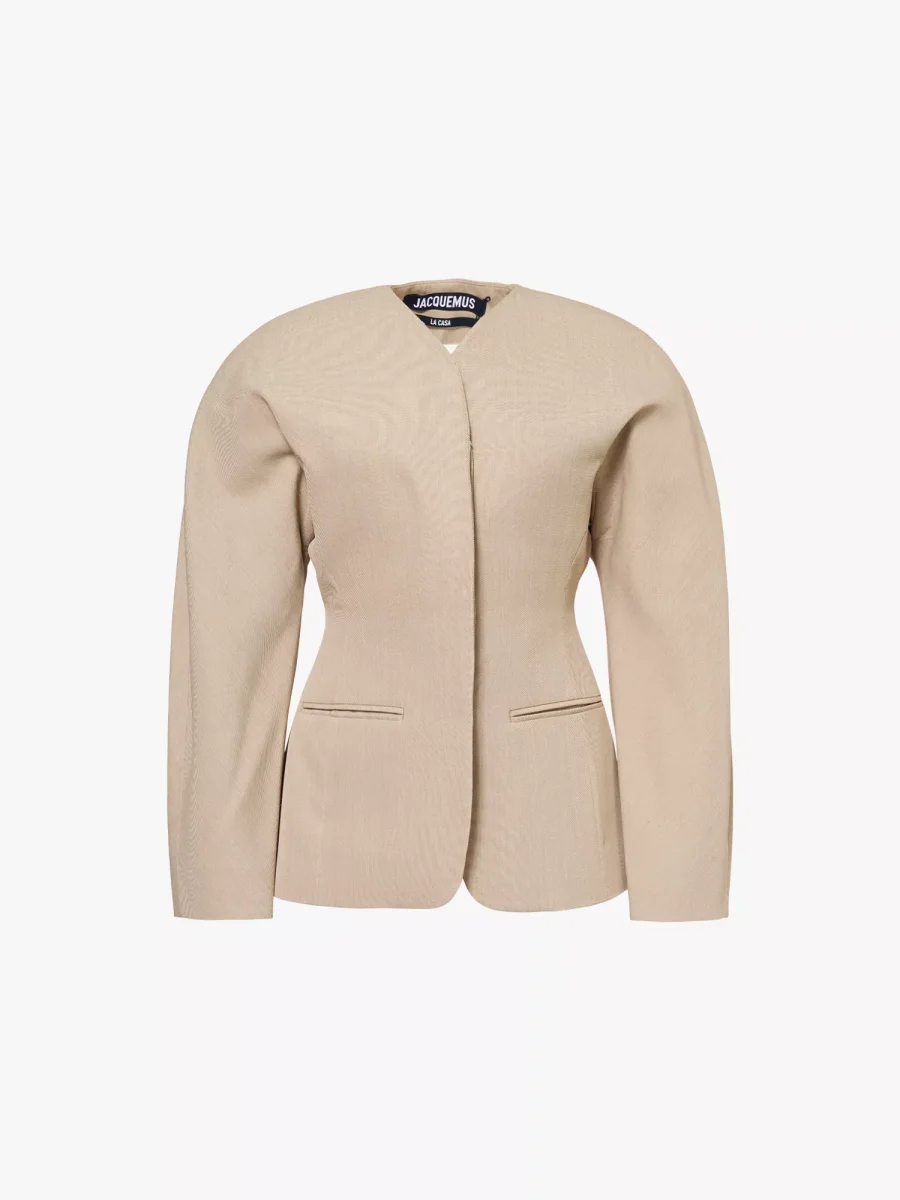 Jacquemus Ovalo single-breasted woven jacket