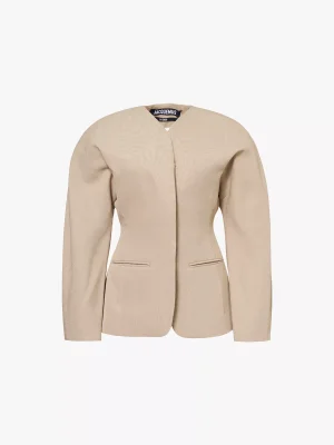 Jacquemus Ovalo single-breasted woven jacket