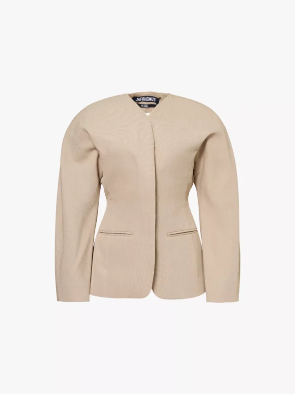 Jacquemus Ovalo single-breasted woven jacket