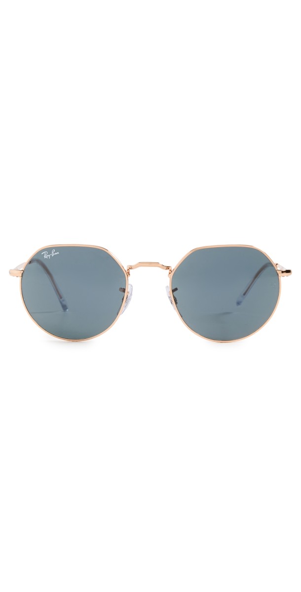 Ray-Ban Jack Sunglasses Rose Gold/Blu
