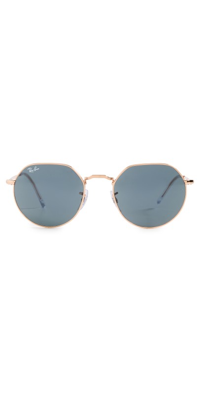 Ray-Ban Jack Sunglasses Rose Gold/Blu