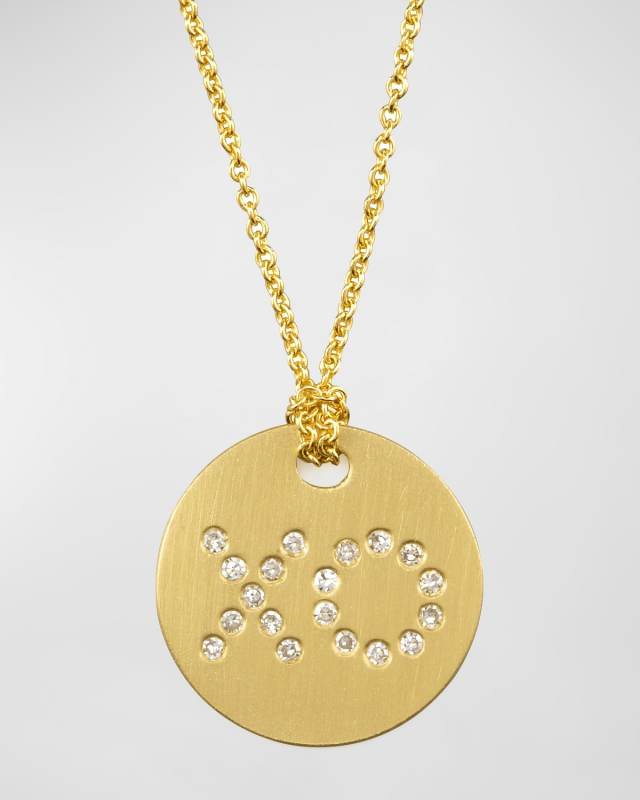 Diamond XO Medallion Necklace