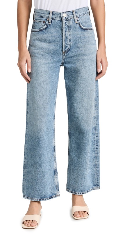 AGOLDE Ren: High Rise Wide Leg Jeans Disclosure
