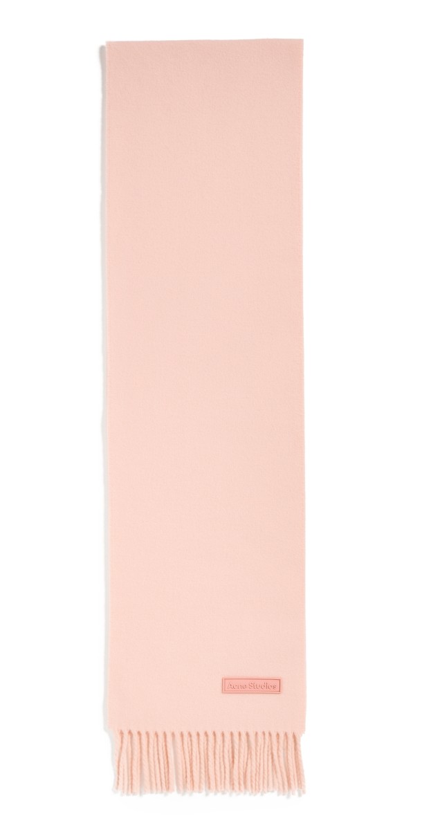 Acne Studios Vesta Skinny Scarf Peach Pink