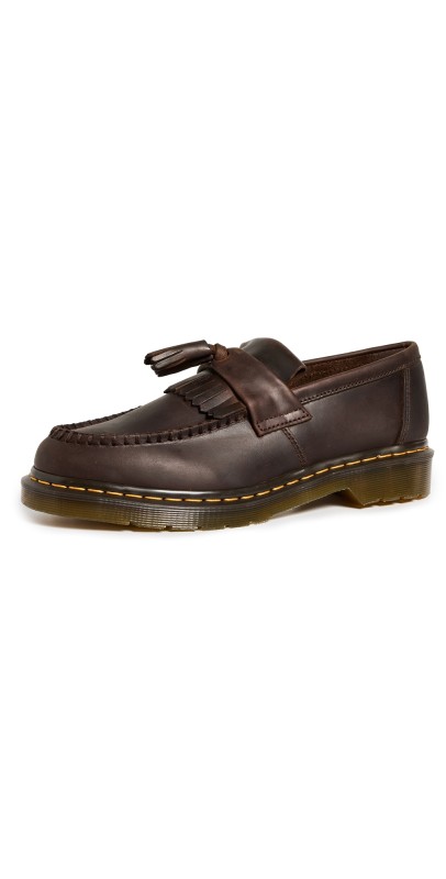 Dr. Martens Adrian Dark Brown Loafers Dark Brown Crazy Horse