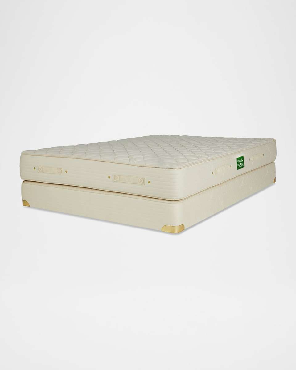 Nature Luxe Latex Quilt-Top Mattress and Box Spring Set