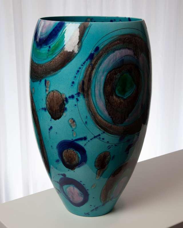 Blue Spots Vase