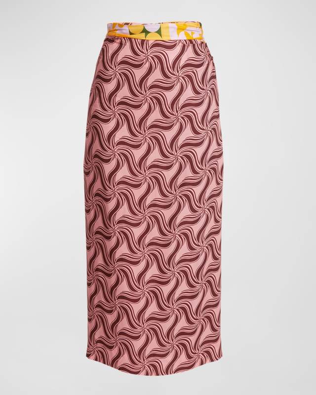 Stan Abstract Printed Maxi Skirt