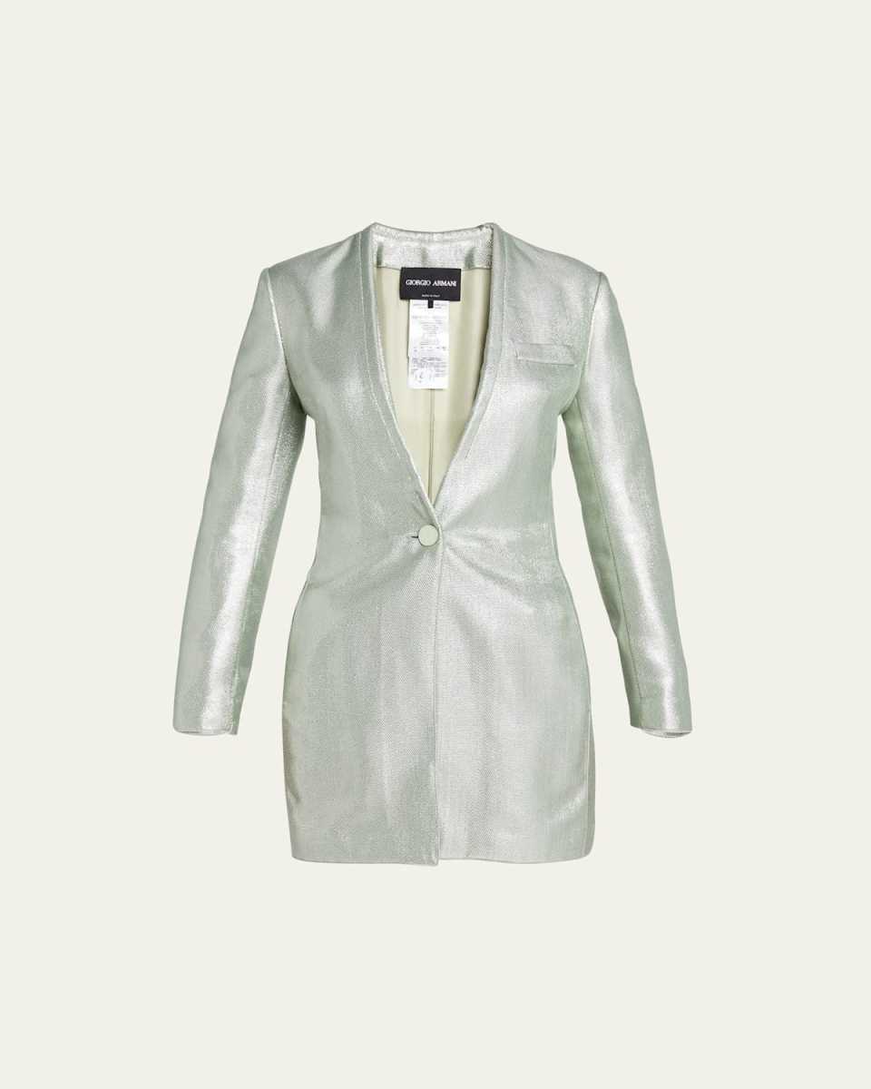 Viscose Textured Metallic Jacket