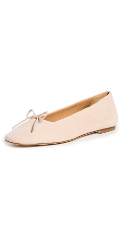 AEYDE Delfina Ballet Flats Peach
