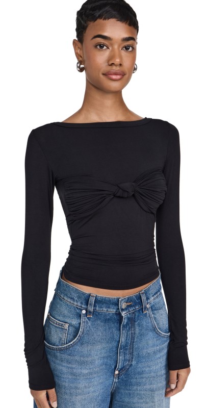The Line by K Zoe Top Black