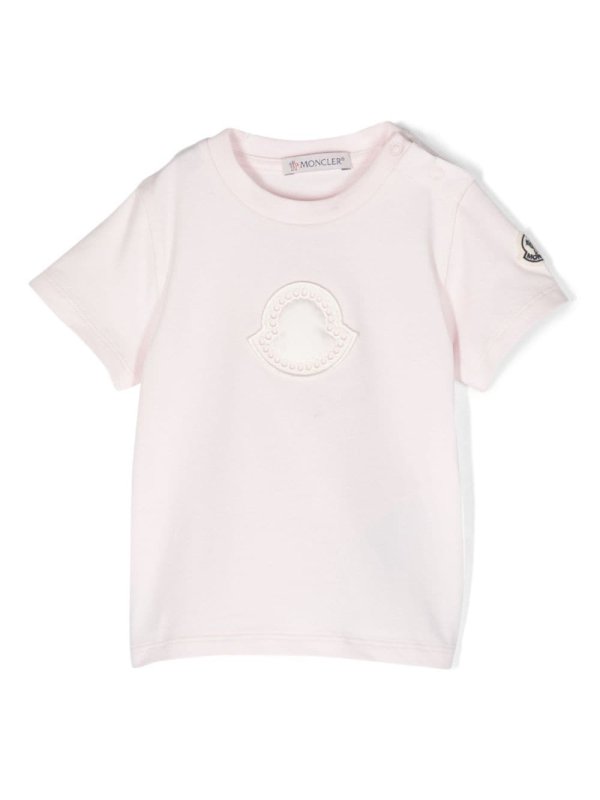 logo-patch jersey T-shirt