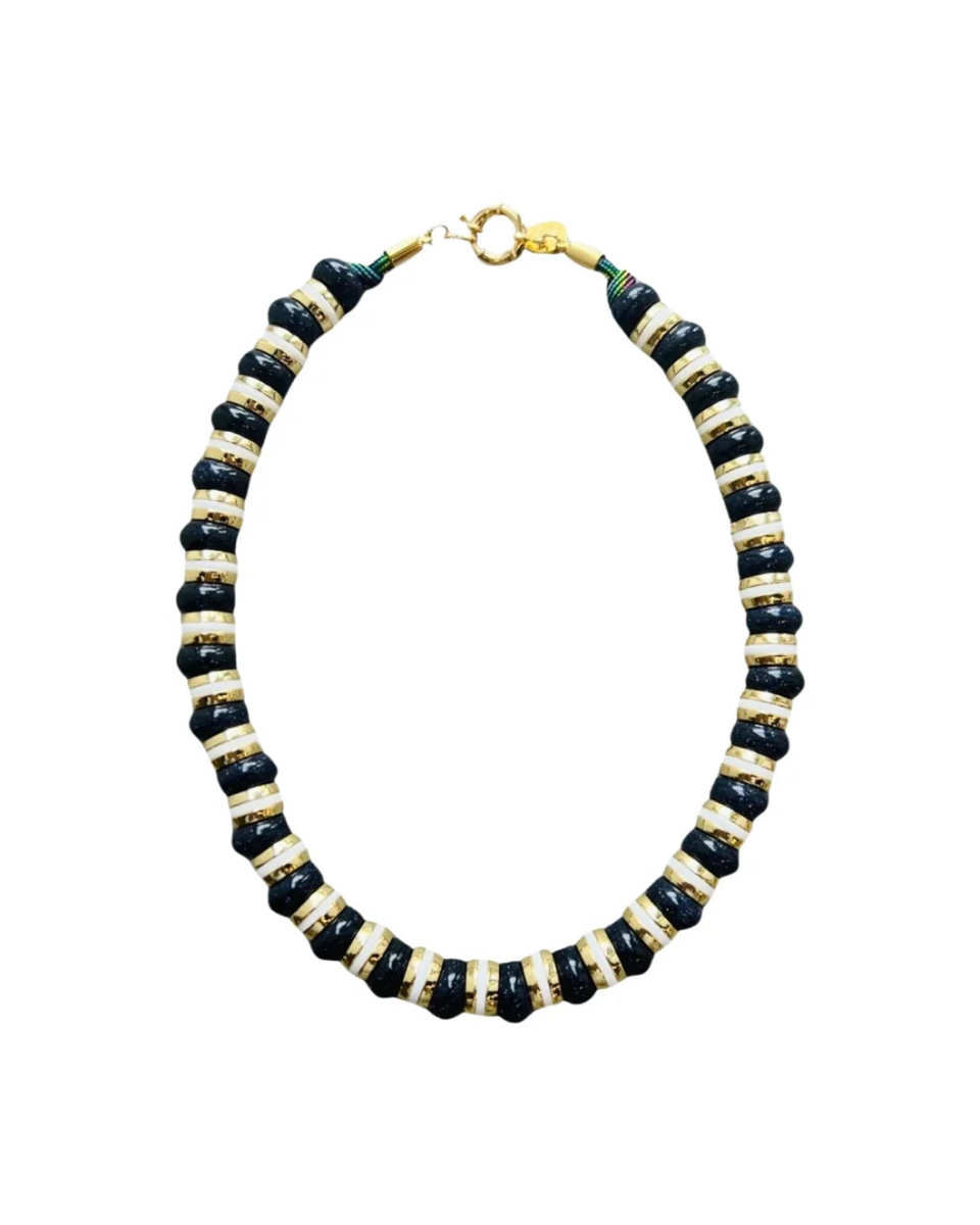Semi-Precious Necklace Blue Goldsto