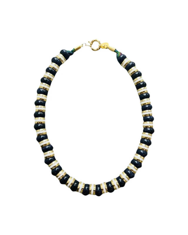 Semi-Precious Necklace Blue Goldsto