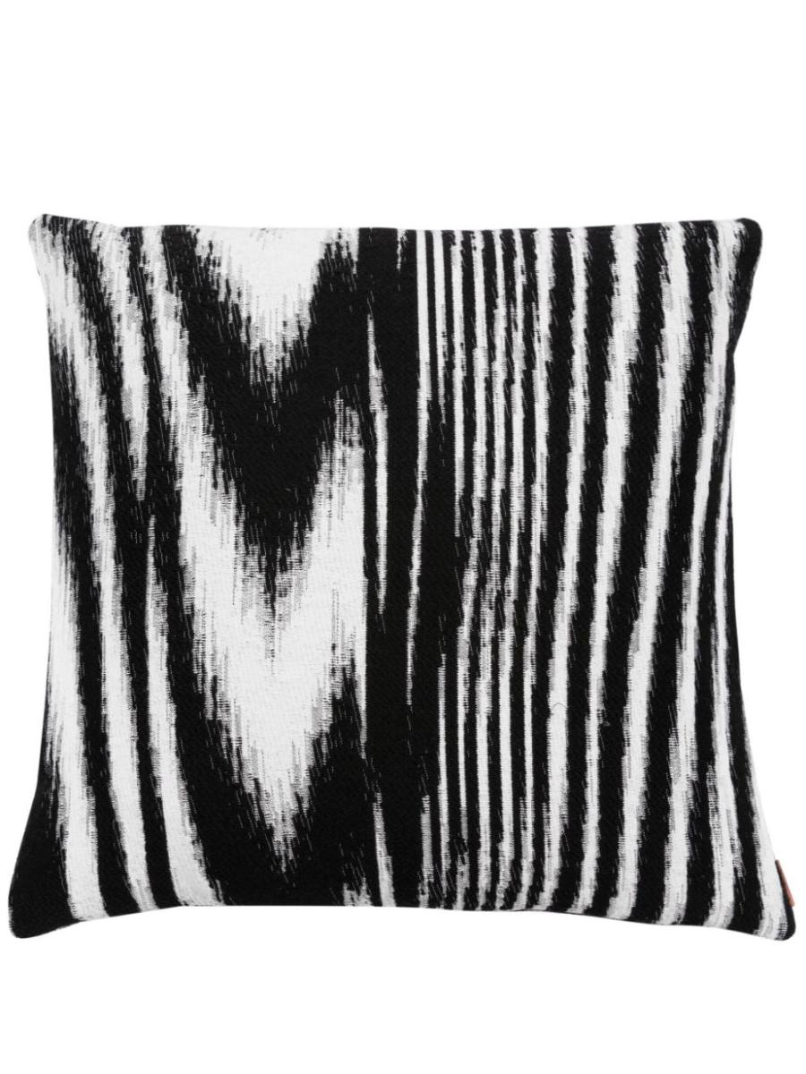 Glitch striped cushion 40x40