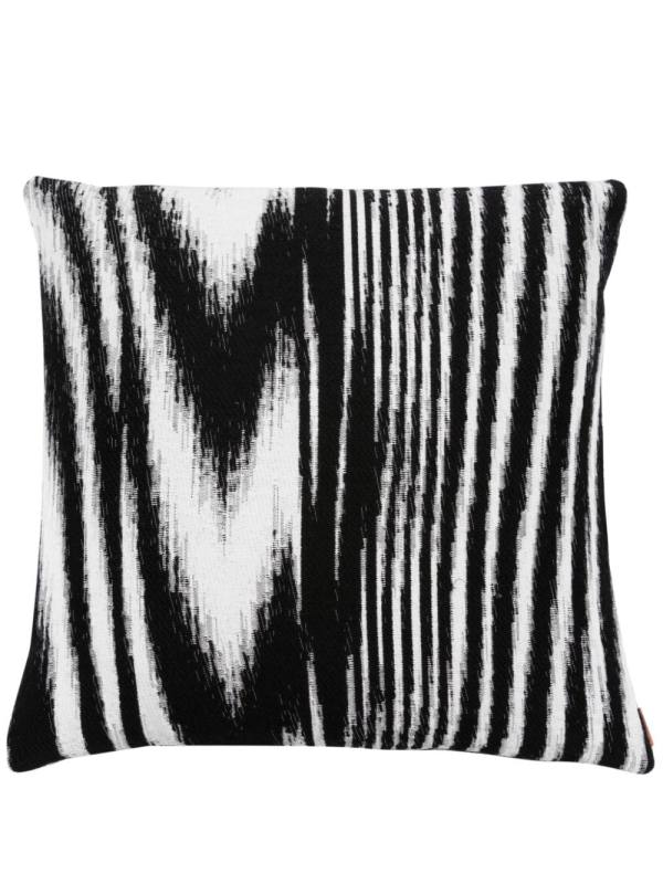 Glitch striped cushion 40x40