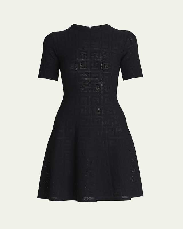 4G Pointelle Mini Dress