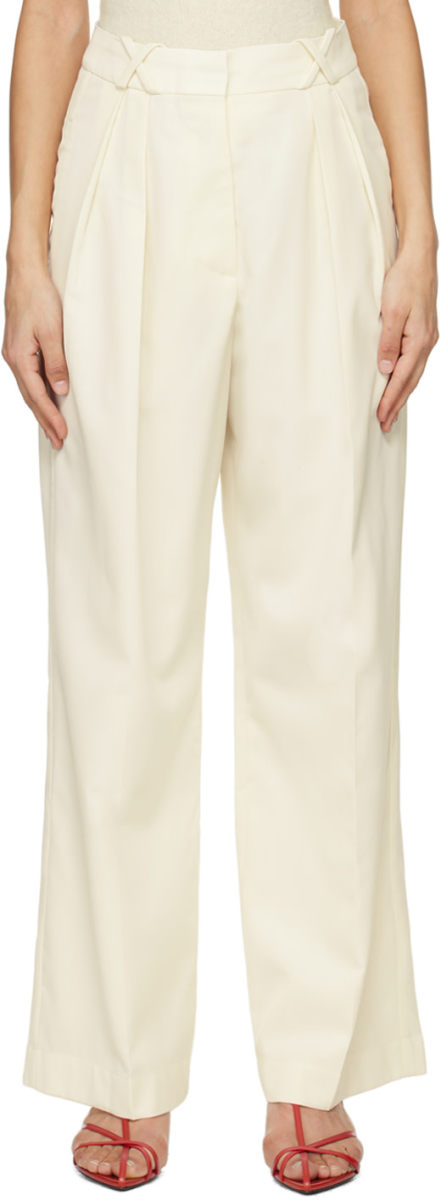 ROHE Off-White Tailored Trousers