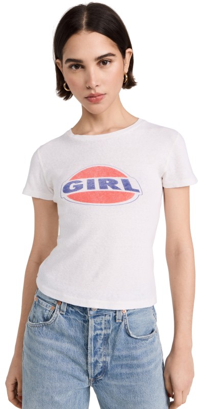 RE/DONE 90s Baby Tee Vintage White