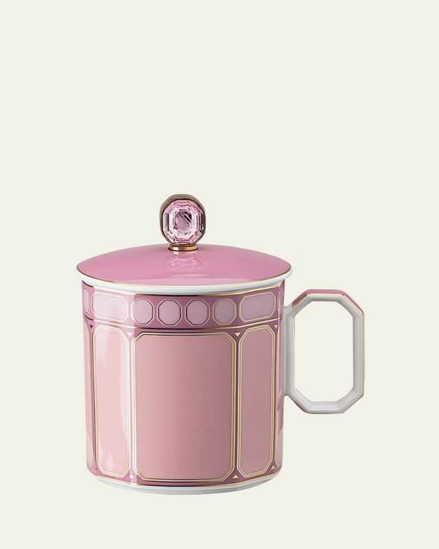 Signum Mug with Lid, Rose Pink