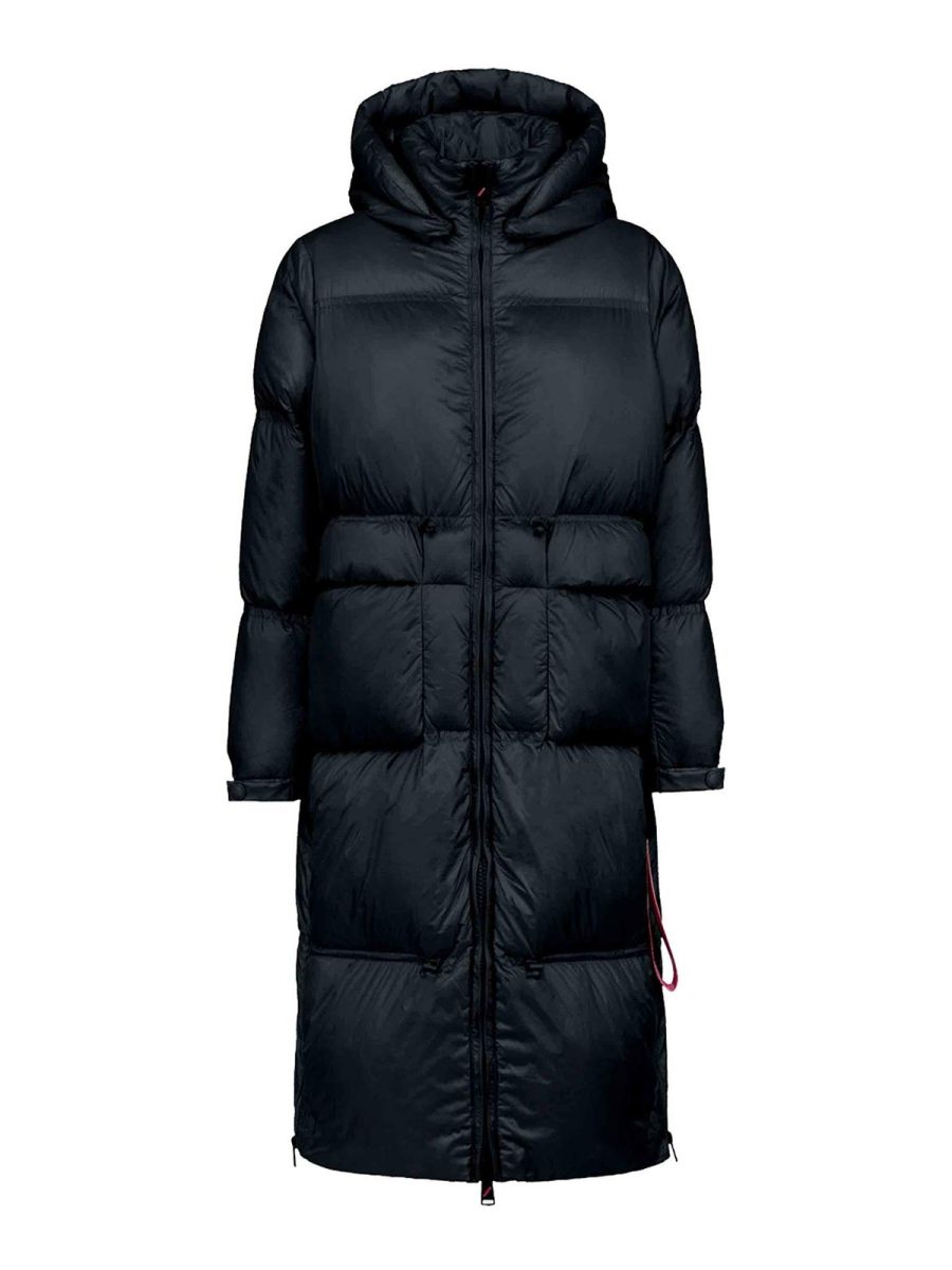 After Label Manteau Au Genou - Noir
