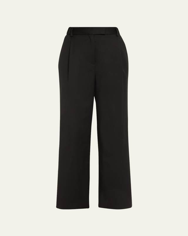 Pleated Boyfriend Pants