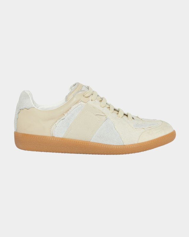 Replica Low-Top Leather Sneakers