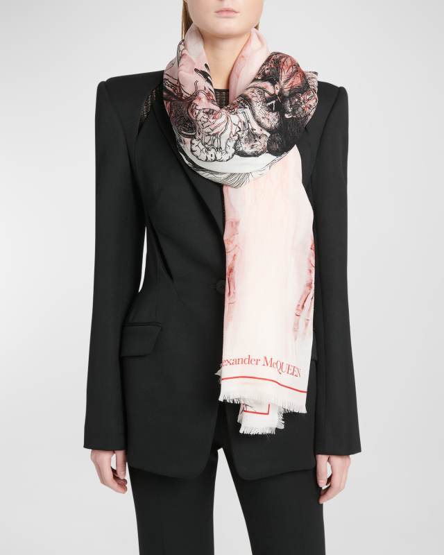 Skeleton Maiden Wool Scarf