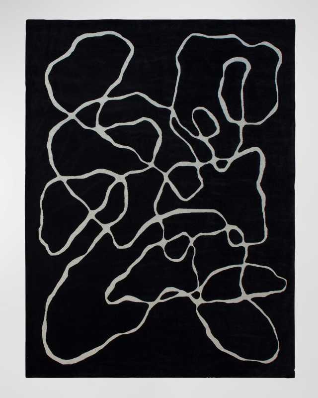 Squiggle Hand-Tufted Rug, 8' x 10'