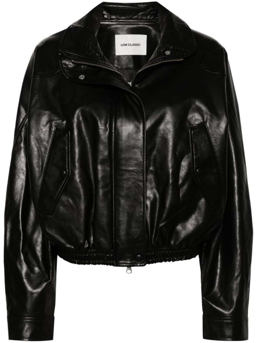 high neck short jacket