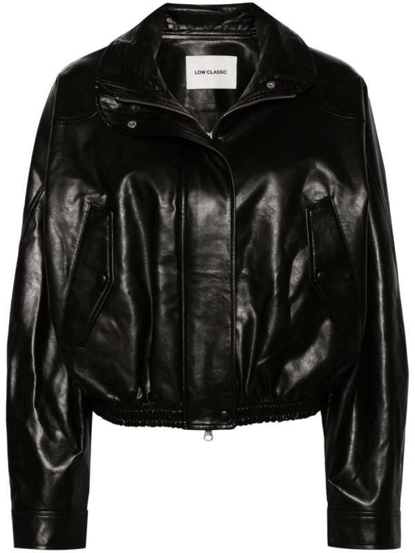 high neck short jacket