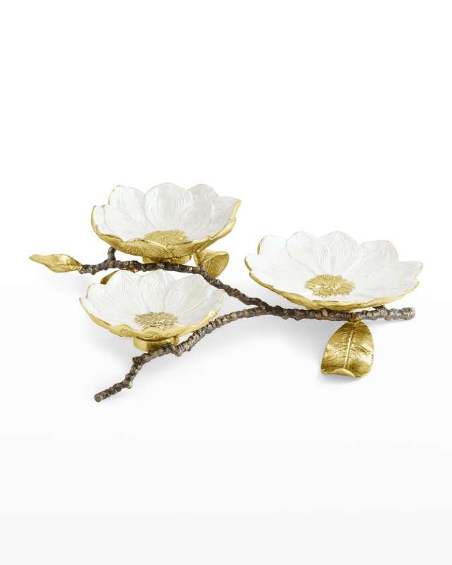 Vintage Bloom Triple Dish