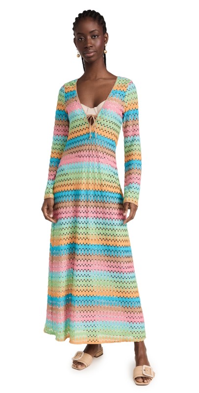 Show Me Your Mumu Vacay Coverup Multi Stripe