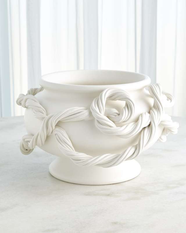 Twisted Vine Bowl, White