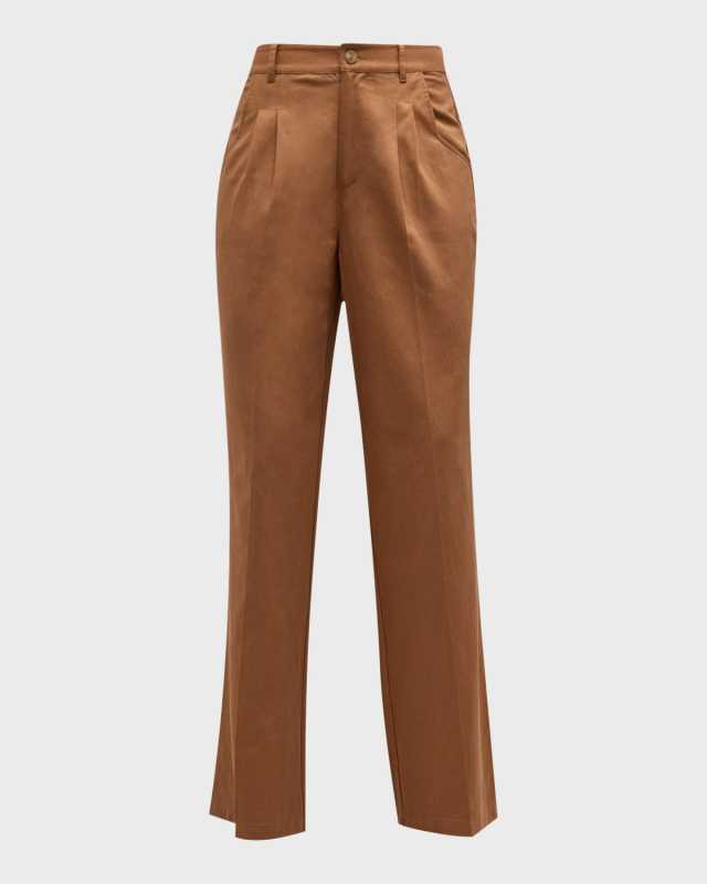Merano Pleated Wide-Leg Pants