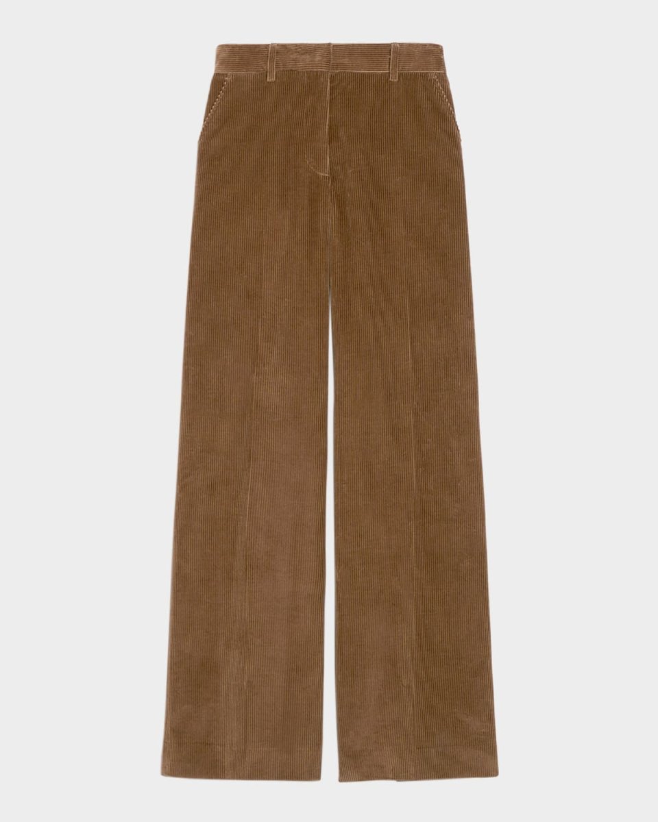 Tania High-Rise Cotton Corduroy Pants