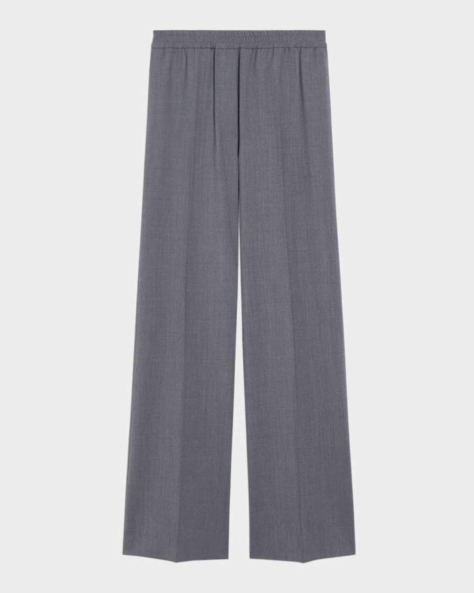 Petra Straight-Leg Stretch Wool Pants
