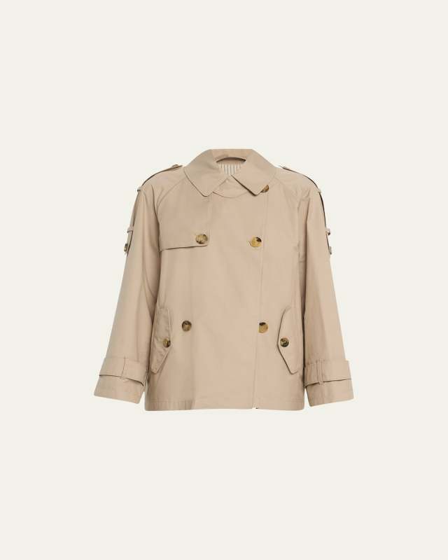 Dtrench Double-Breasted Water-Resistant Coat